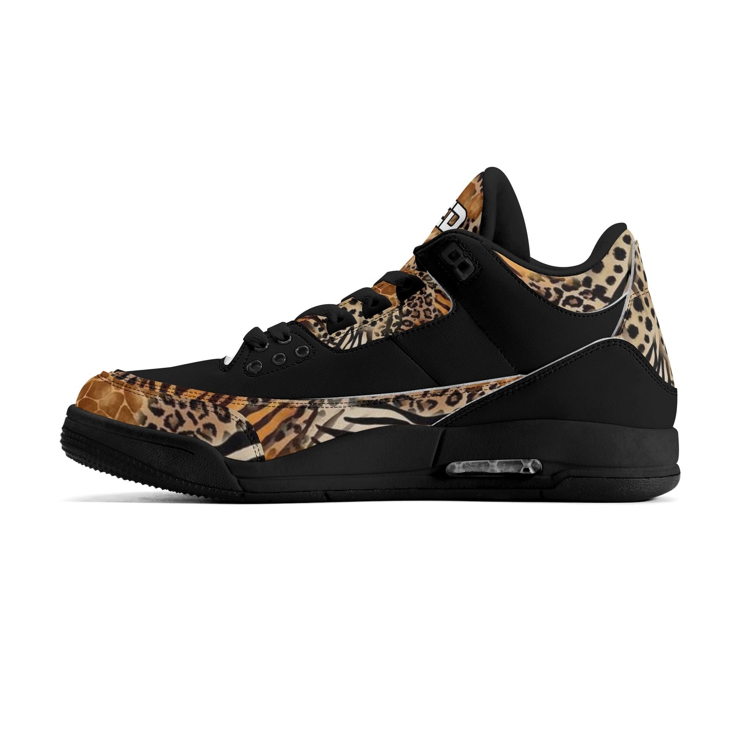 Womens DOPiFiED Safari Jungle High Top Retro Leather Basketball Sneakers