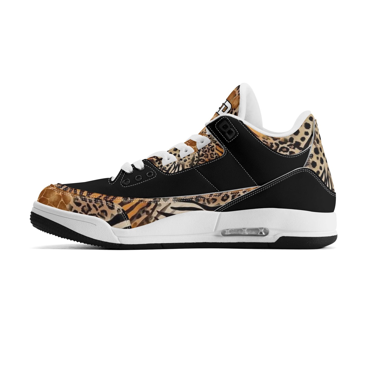 Womens DOPiFiED Safari Jungle High Top Retro Leather Basketball Sneakers