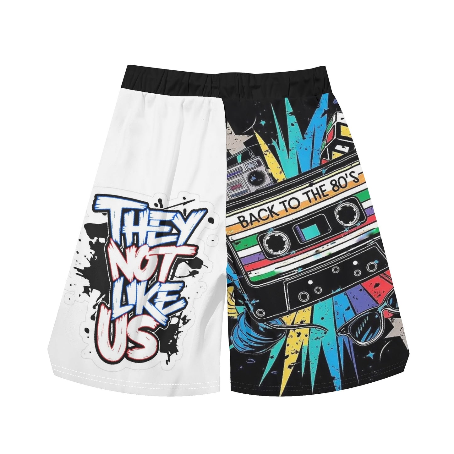 Mens Not Like Us Basketball Mesh Shorts Sea Life Swim Trunks