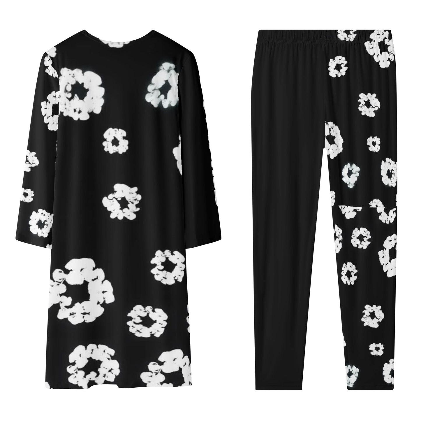 Womens Long Sleeve Viral Floral Cardigan and Leggings Sets