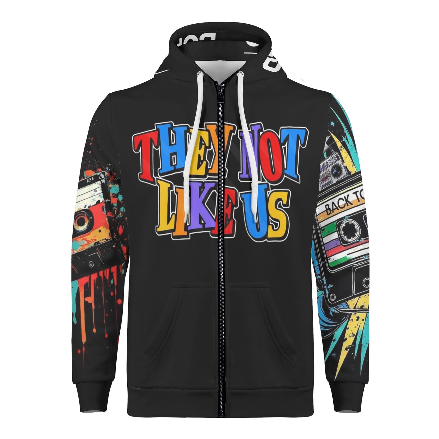 Mens Not Like Us Classic Zip Hoodie Warm Jacket