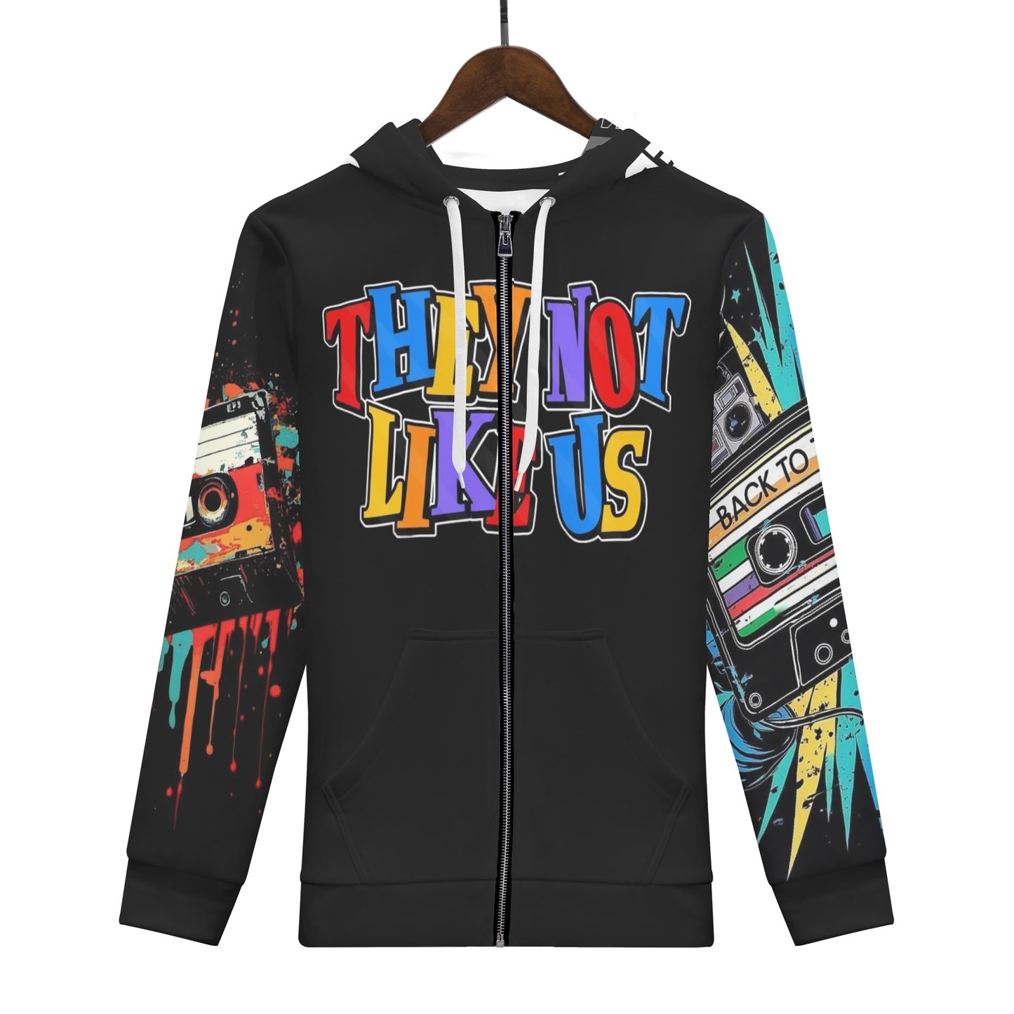 Mens Not Like Us Classic Zip Hoodie Warm Jacket