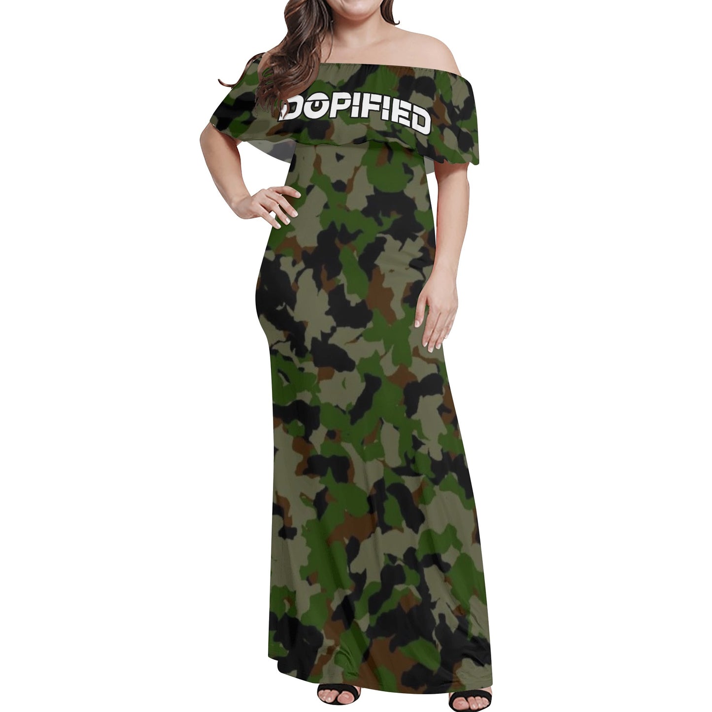 Womens DOPiFiED Off The Shoulder Wrap Long Dress