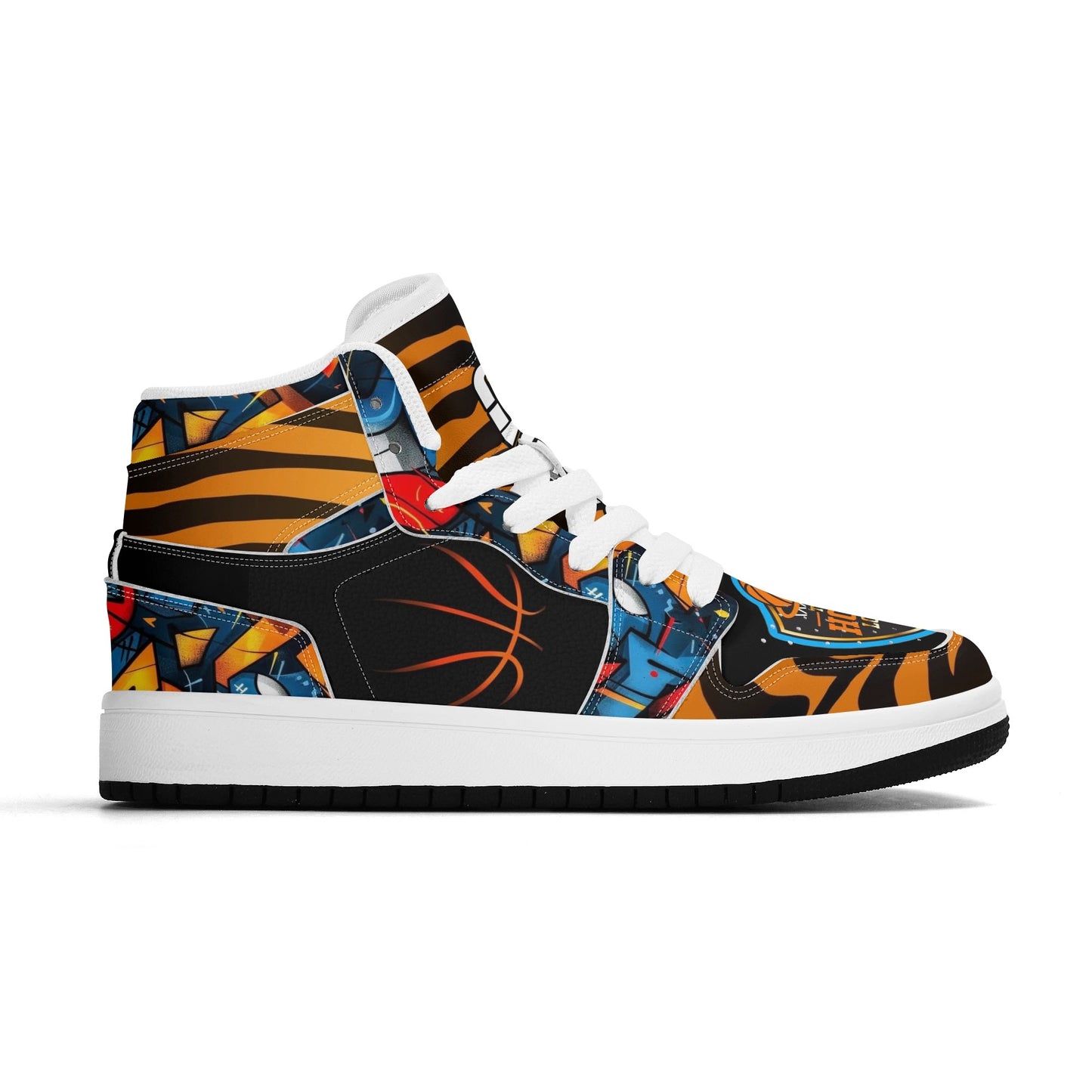 Hoop Lord jr 1s Kids Premium High Top Leather Sneakers