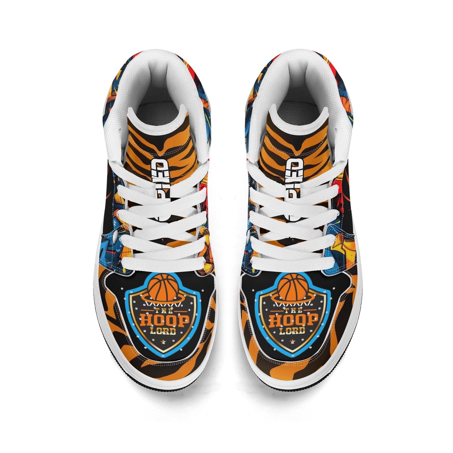 Hoop Lord jr 1s Kids Premium High Top Leather Sneakers