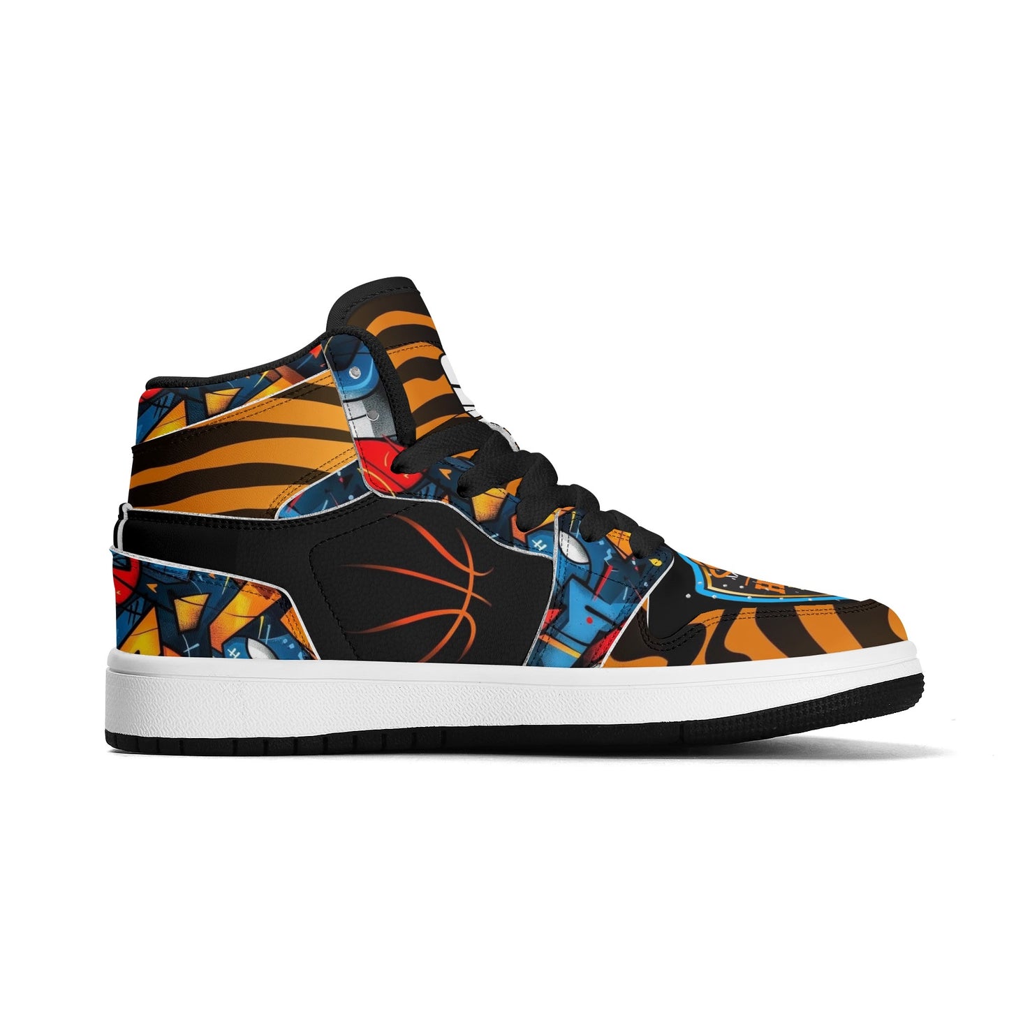 Hoop Lord jr 1s Kids Premium High Top Leather Sneakers