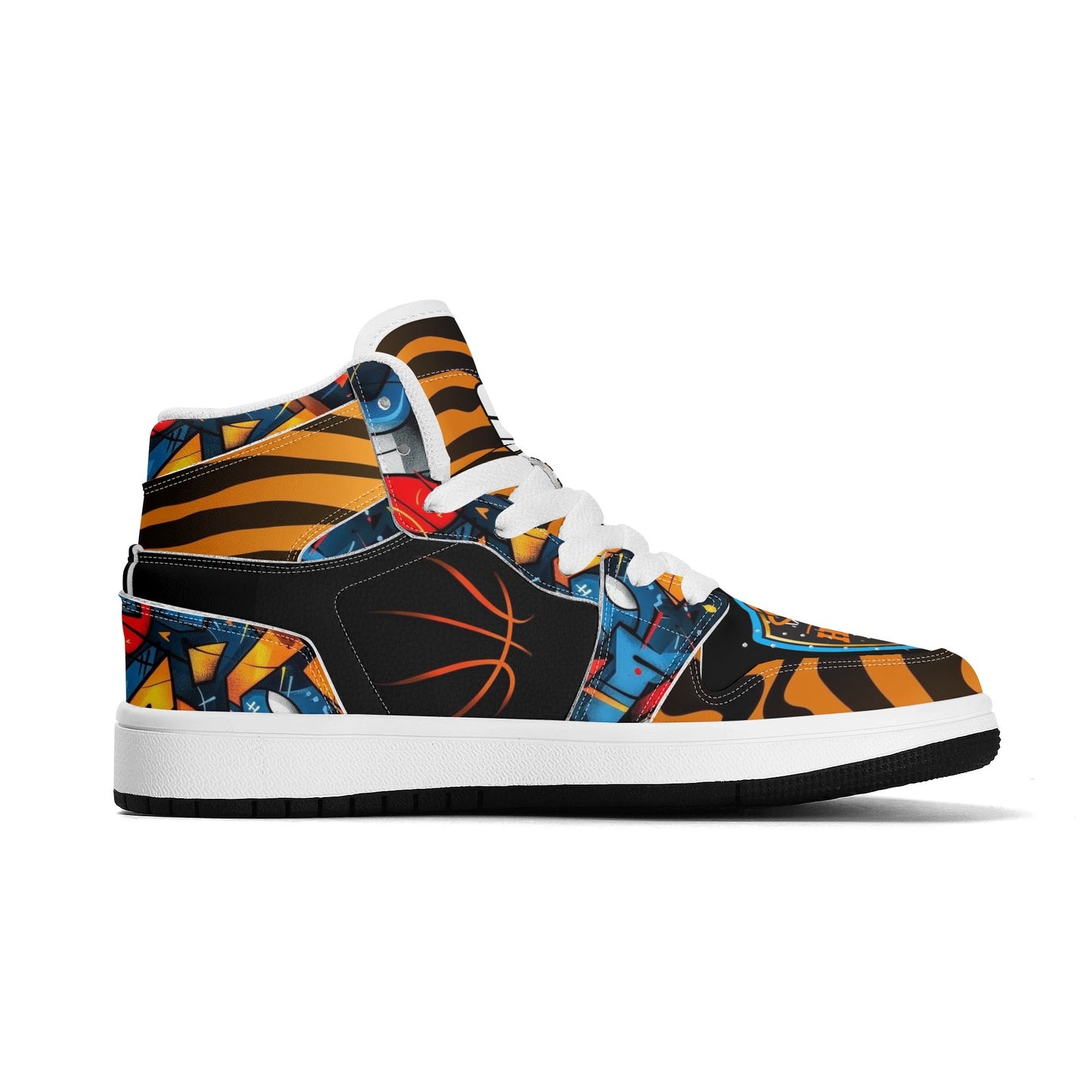 Hoop Lord jr 1s Kids Premium High Top Leather Sneakers
