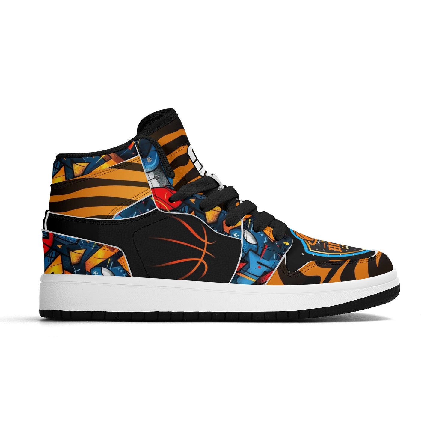 Hoop Lord jr 1s Kids Premium High Top Leather Sneakers