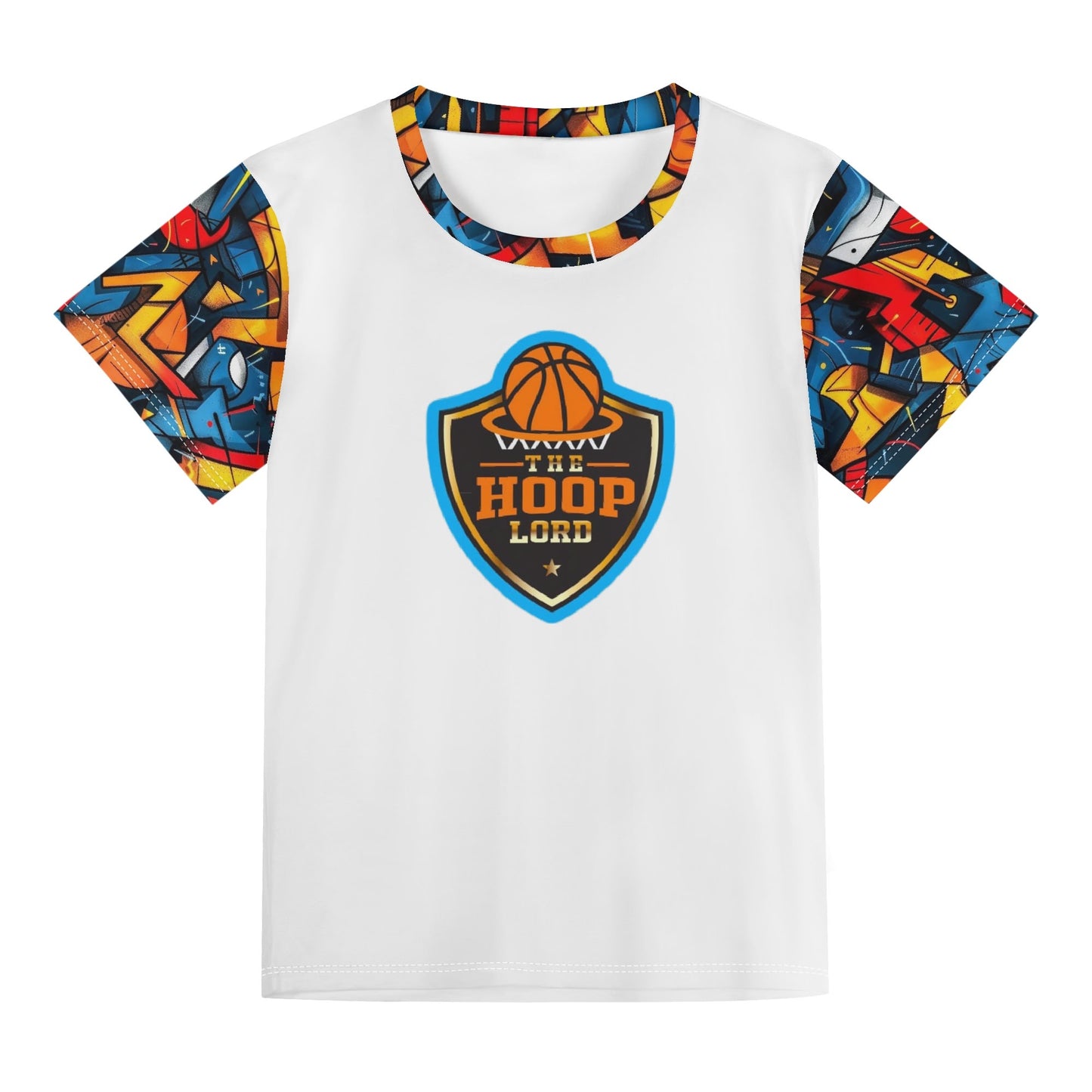Childrens Hoop Lord GEO2 Loose Fit Short Sleeve T-Shirt Pull on Tees