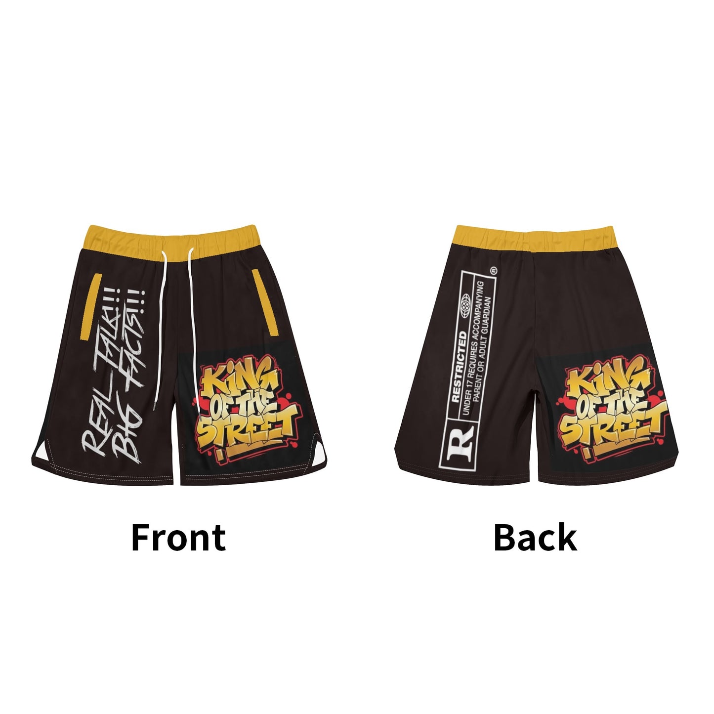 Mens RealTalk Basketball Mesh Shorts Sea Life Swim Trunks