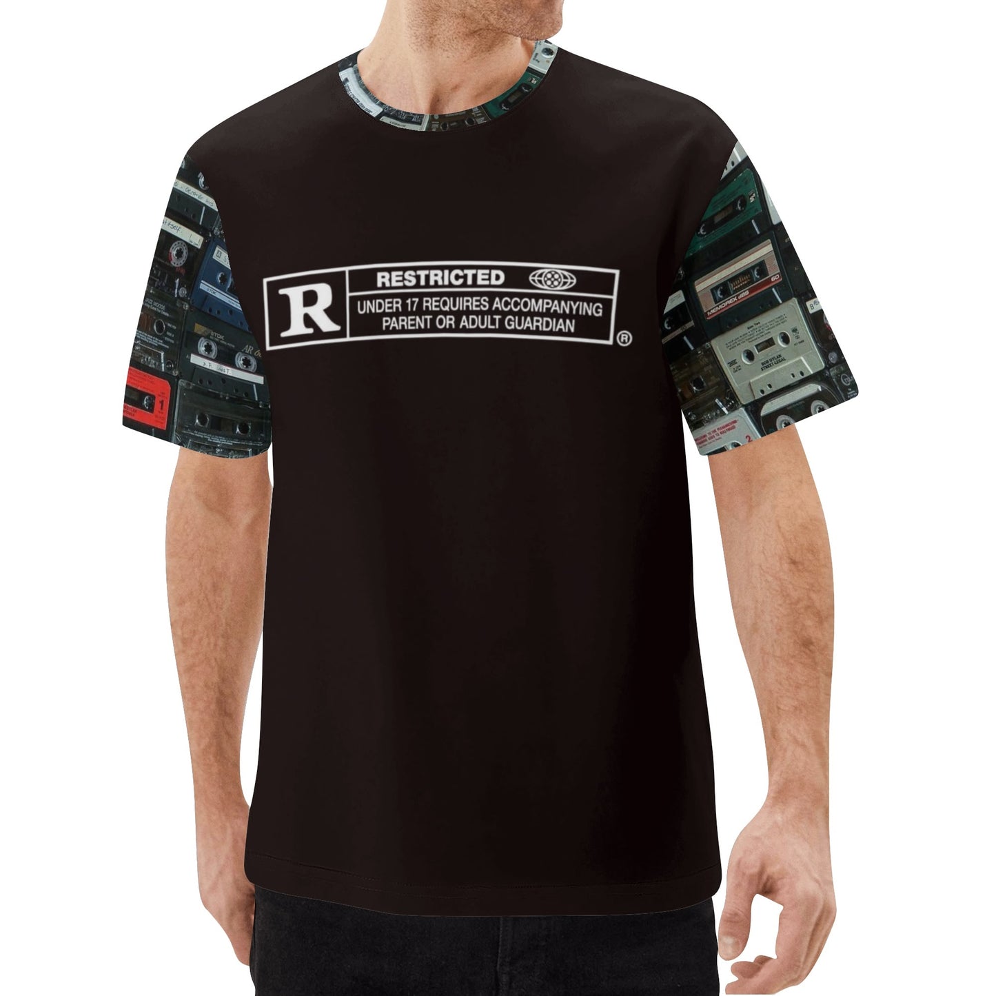 Mens Retro Cassette Hip-Hop Classic T-Shirt