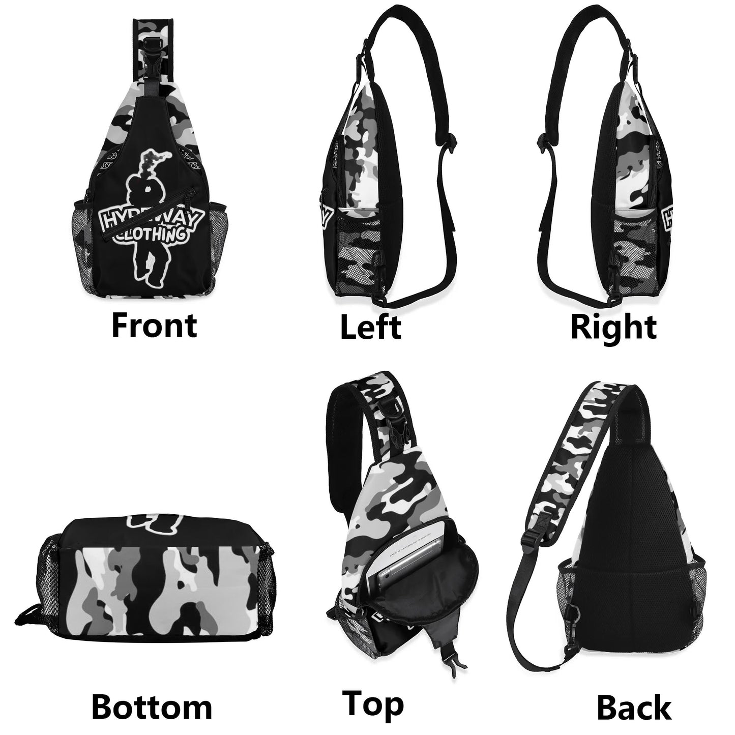 HypeWay Chest Crossbody Bag with Adjustable Strap