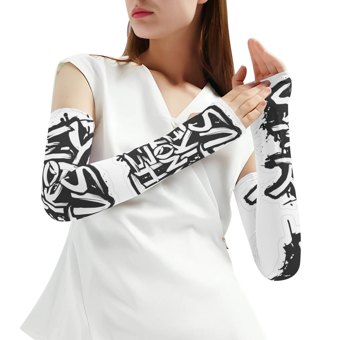 They Not Like Us Pair Cooling Arm Sleeves Arm Cover for UV Sun Protection Gifts