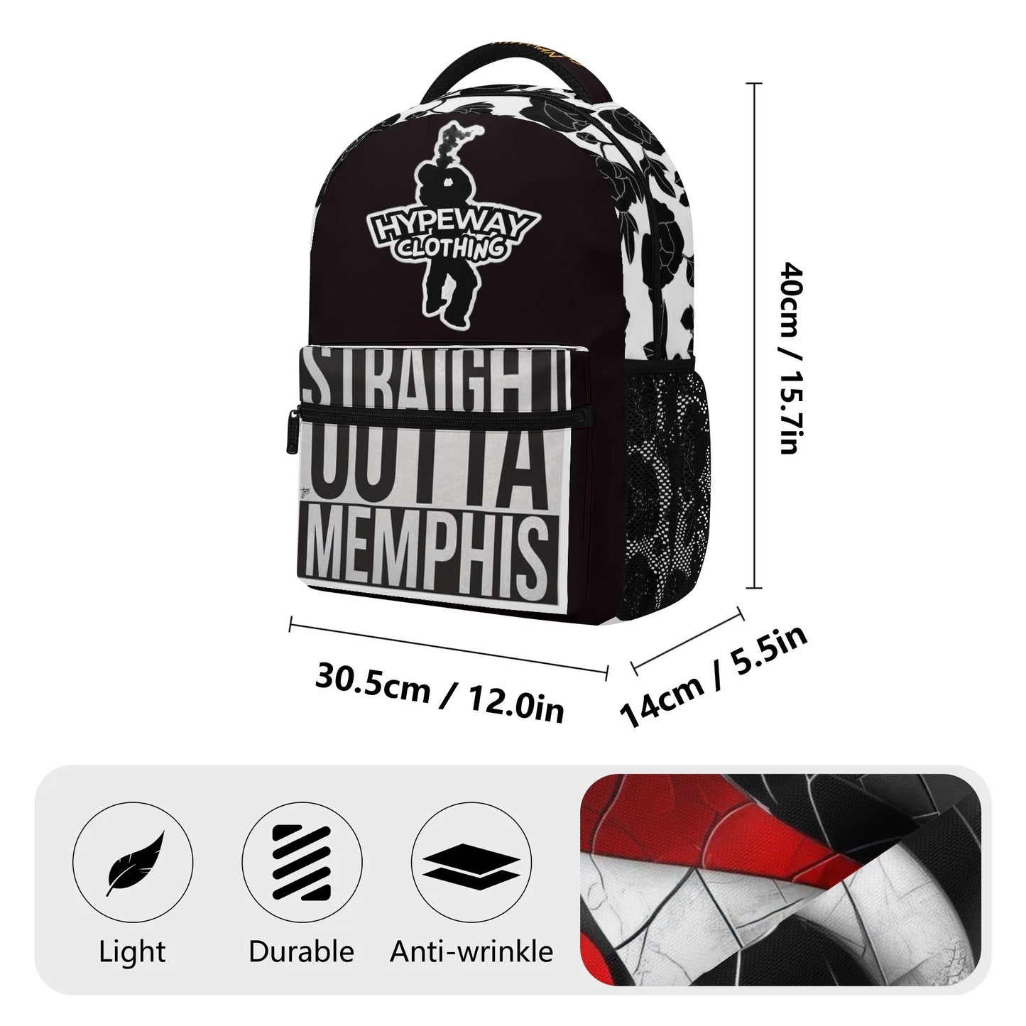 New 15 Inch HYPEway Casual Style School Backpack