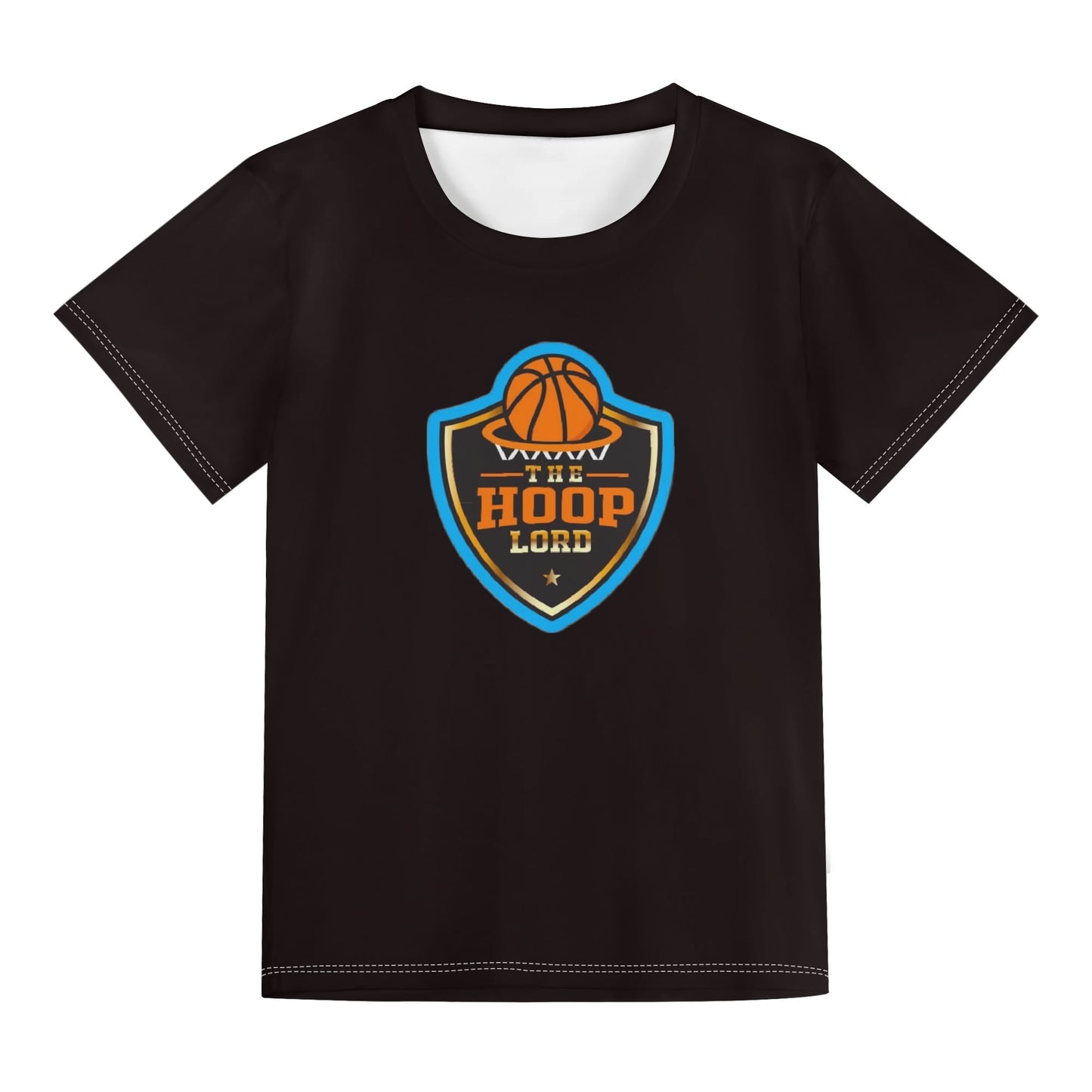 Childrens Hoop Lord jr Loose Fit Short Sleeve T-Shirt Pull on Tees