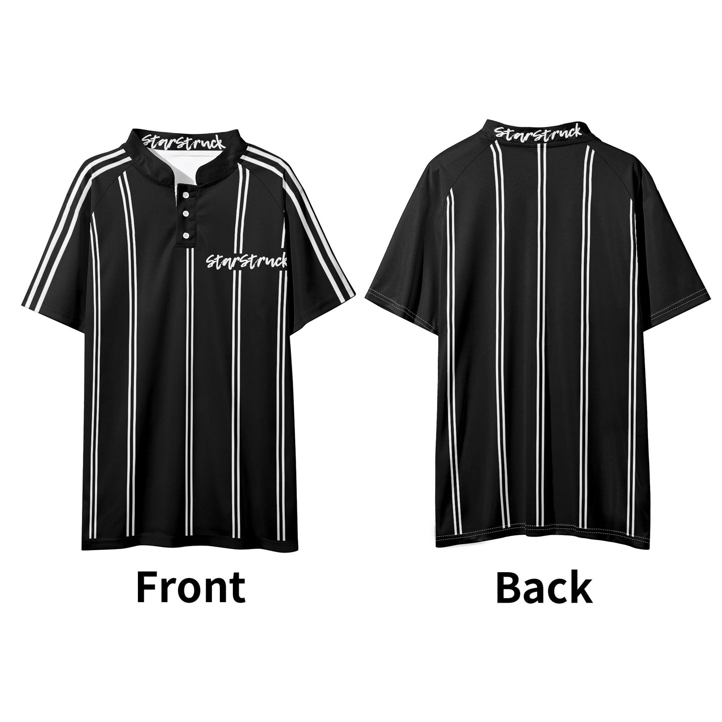 Mens Button Up Short Sleeve Golf Tennis T-Shirts Casual Business Polo Shirts