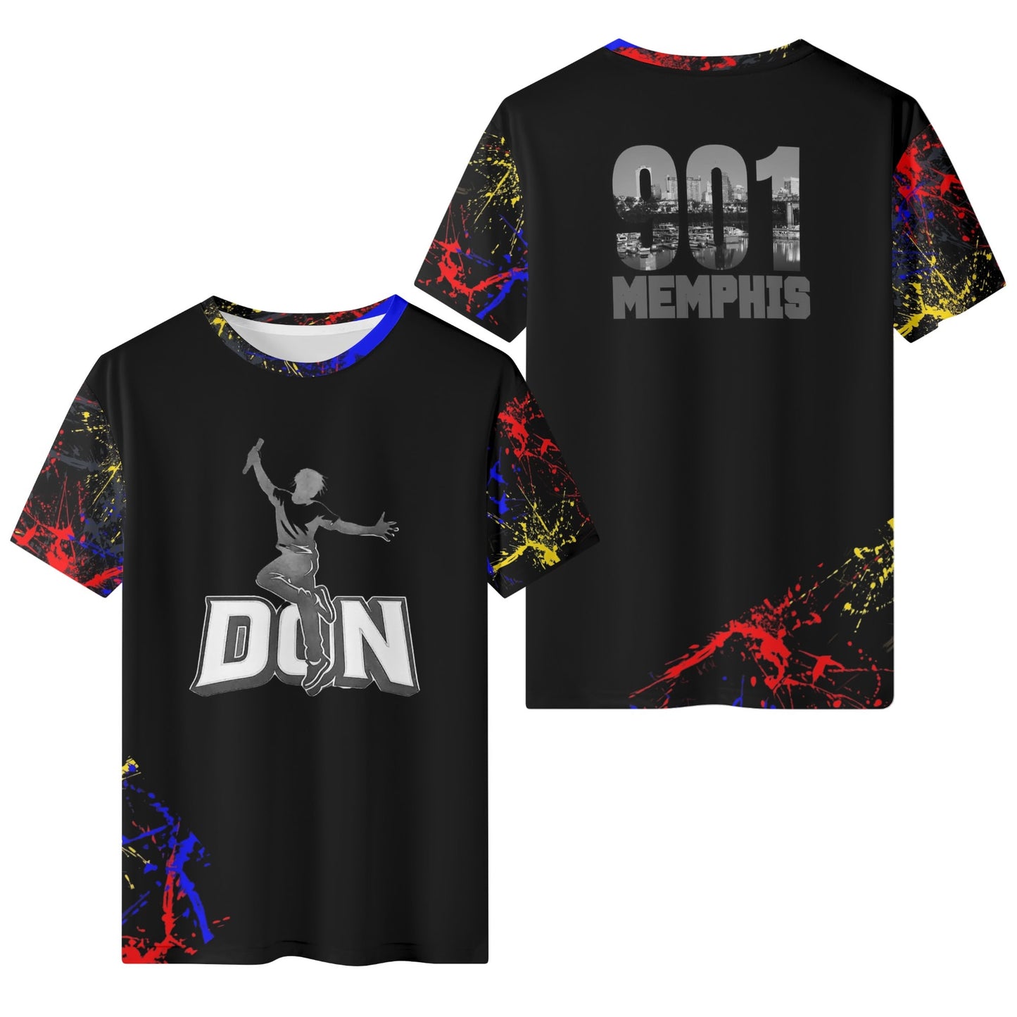 Mens DON Skii Viral Paint Splash n Drip Classic T-Shirt