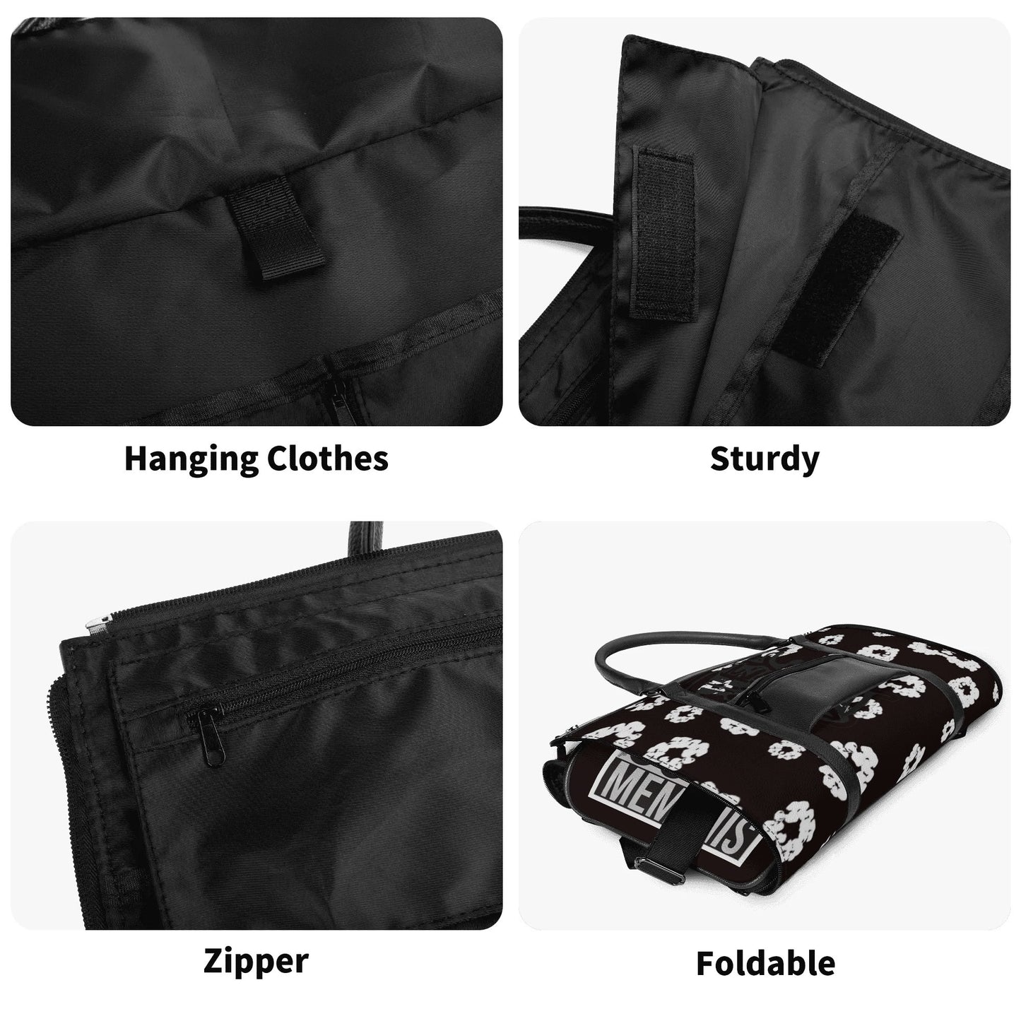 901 Leather Duffle Bag Foldable Travel Bag
