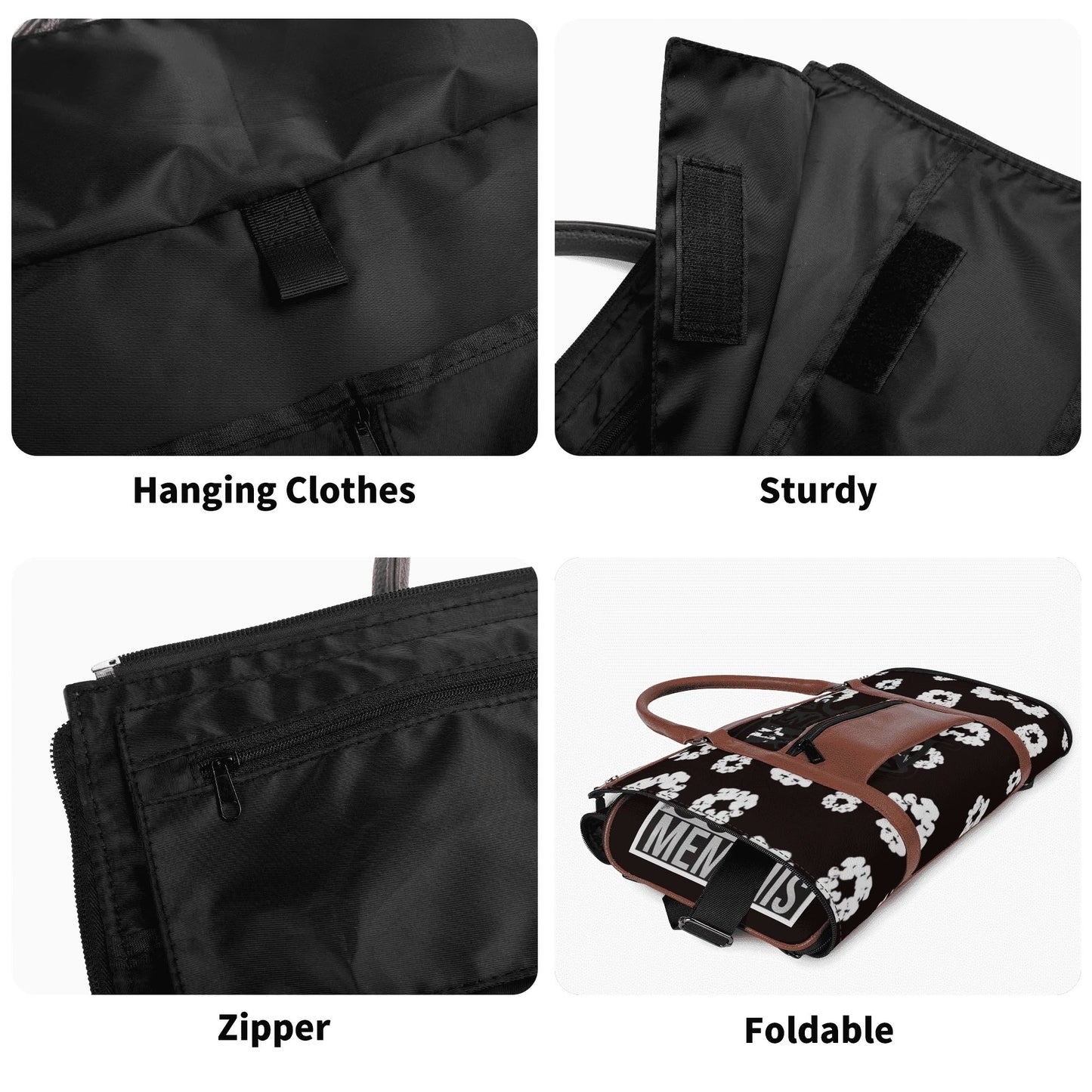 901 Leather Duffle Bag Foldable Travel Bag