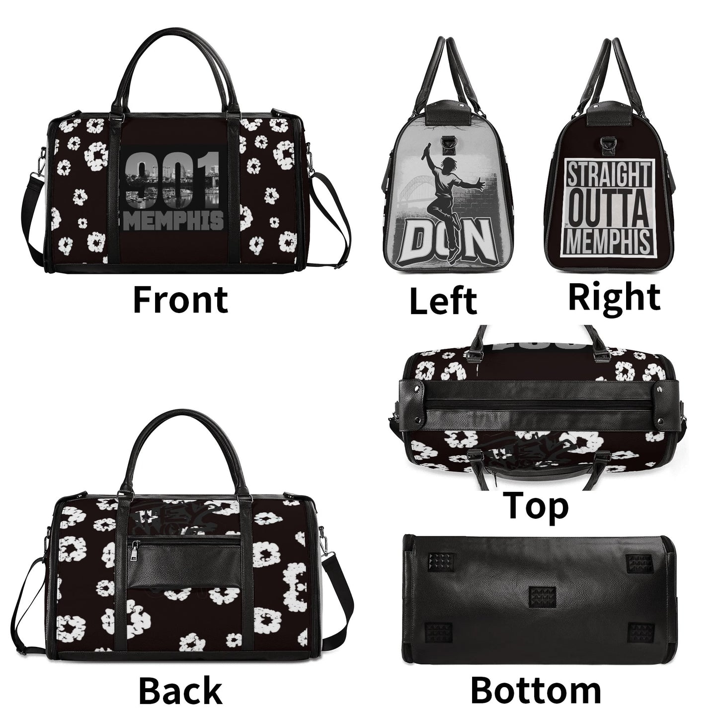 901 Leather Duffle Bag Foldable Travel Bag