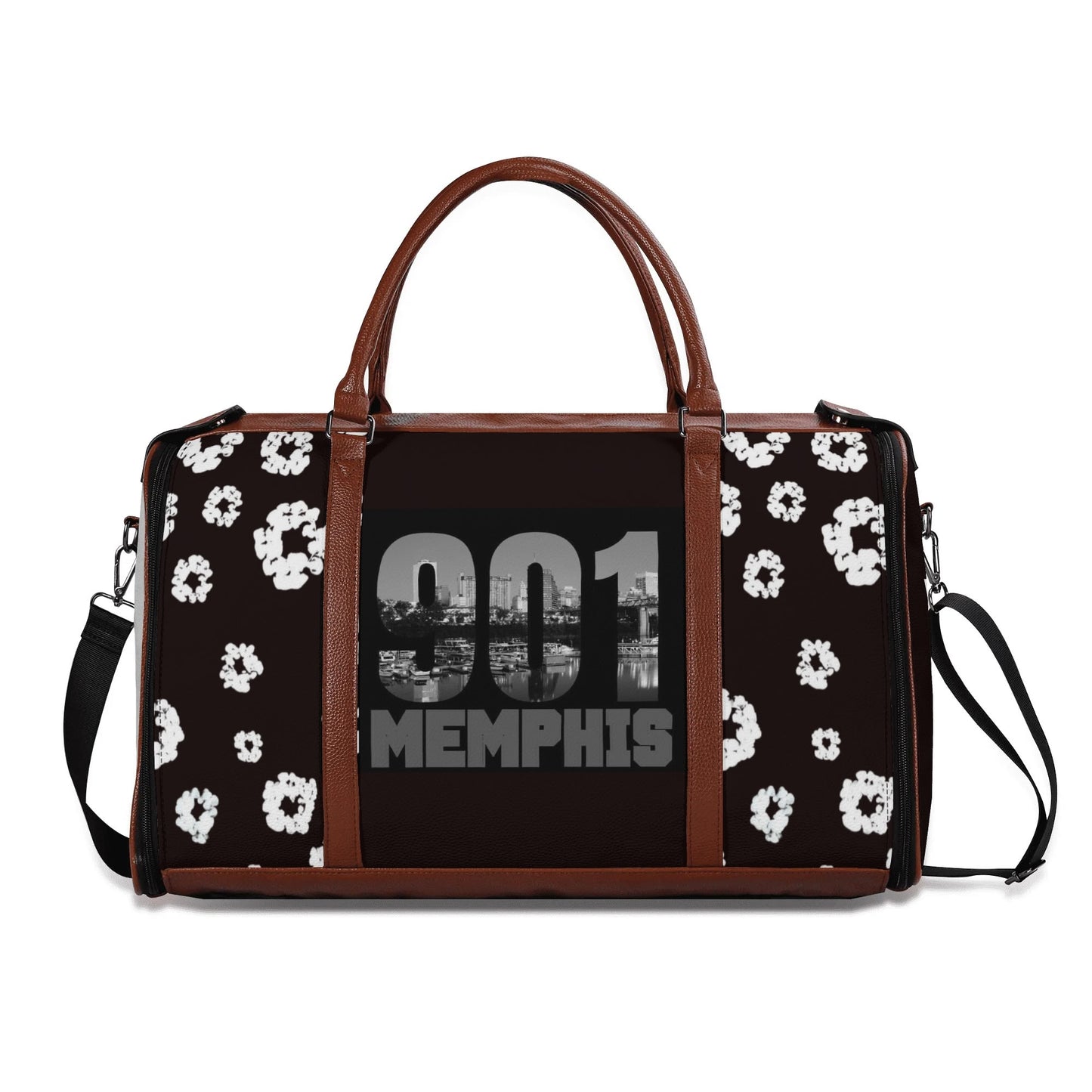 901 Leather Duffle Bag Foldable Travel Bag