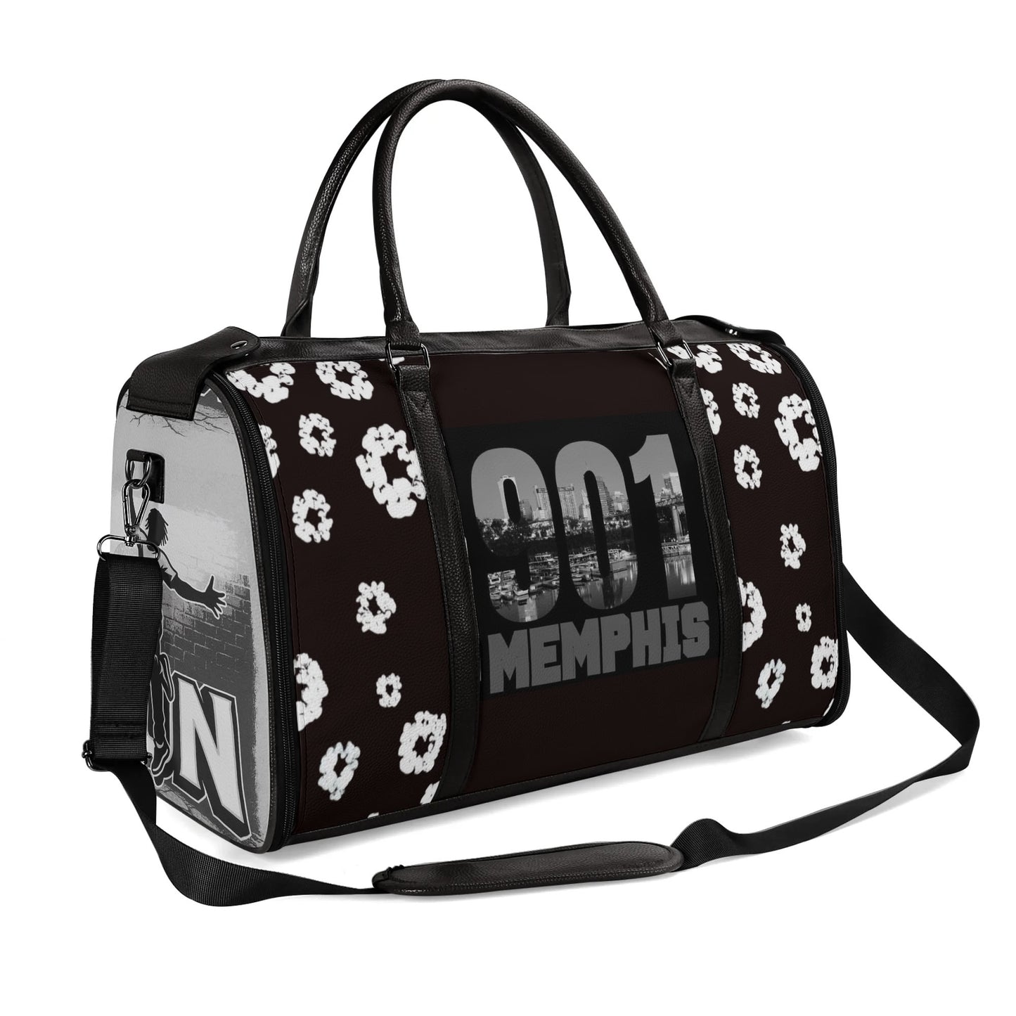 901 Leather Duffle Bag Foldable Travel Bag