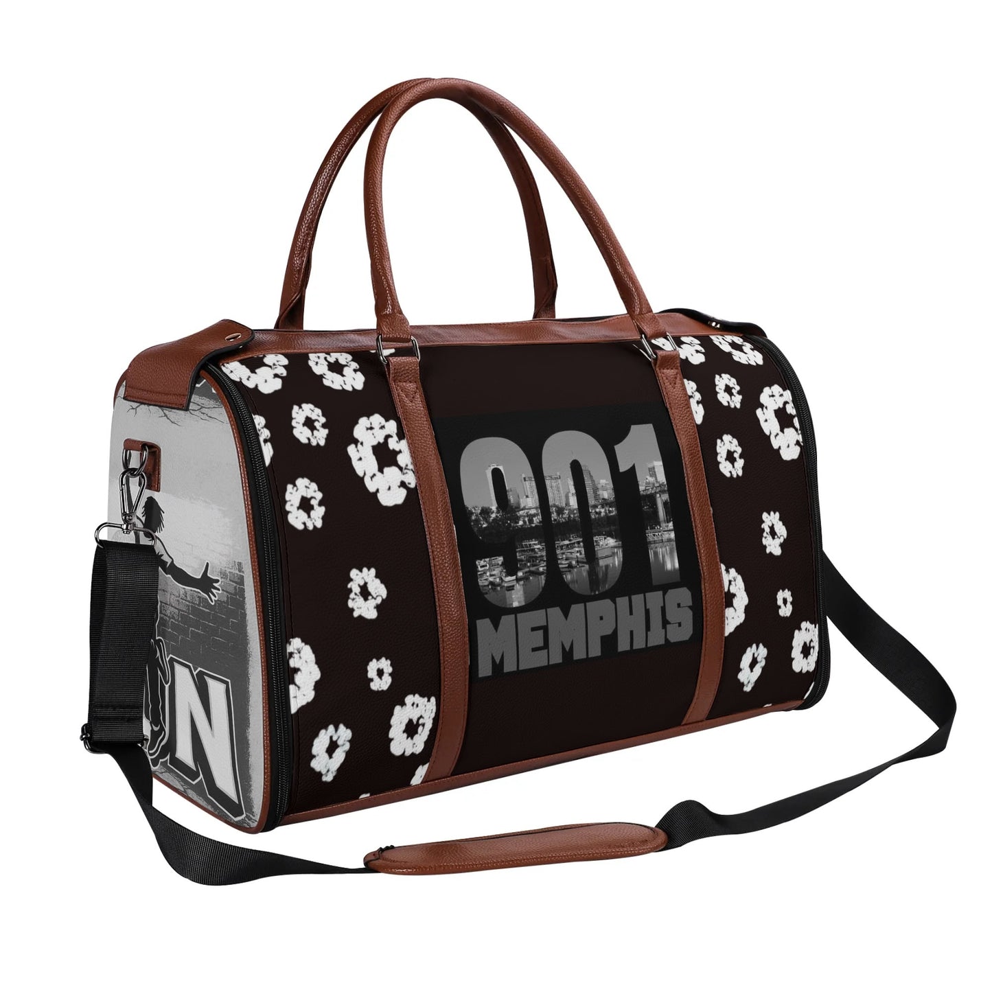 901 Leather Duffle Bag Foldable Travel Bag