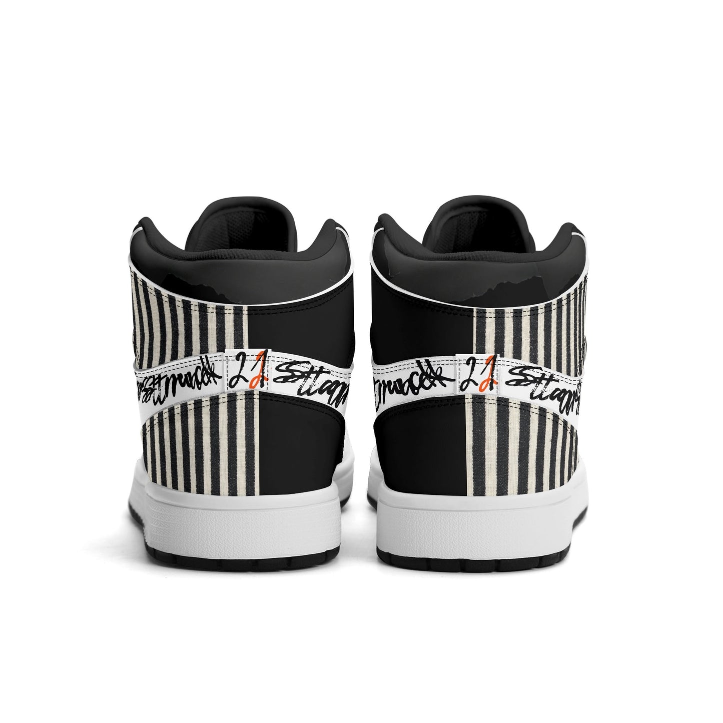 Mens Star Strucked Premium PU Leather High Top Sneakers-V2