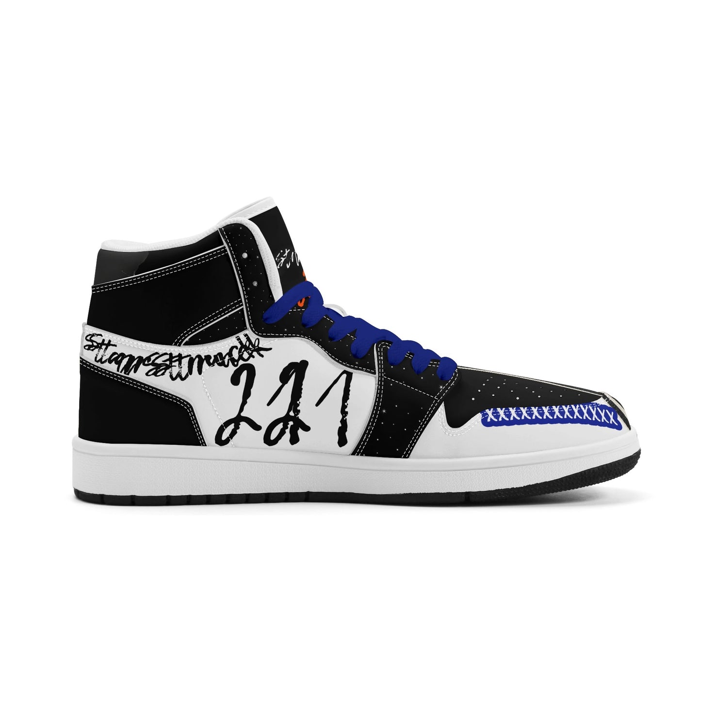 Mens Star Strucked Premium PU Leather High Top Sneakers-V2