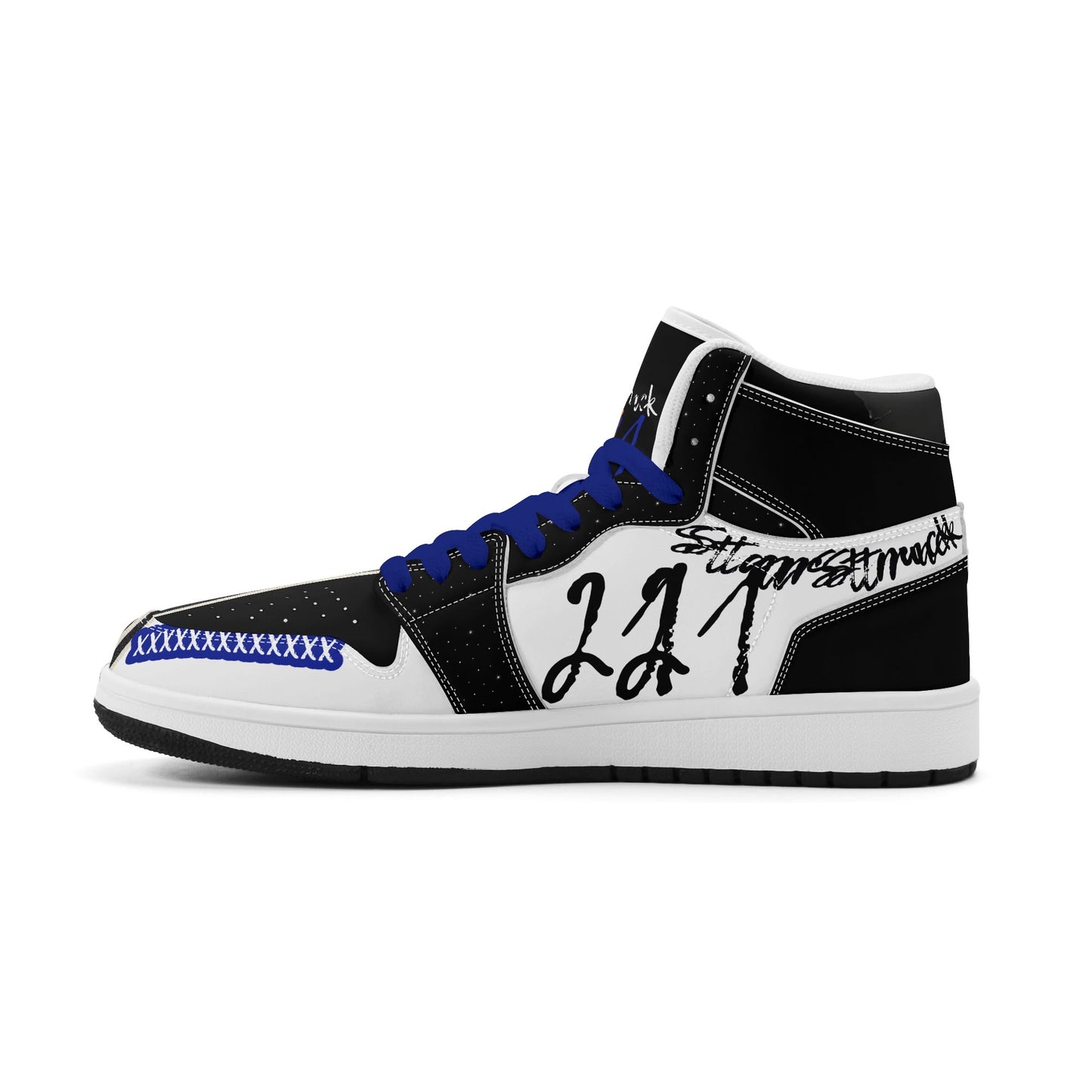 Mens Star Strucked Premium PU Leather High Top Sneakers-V2