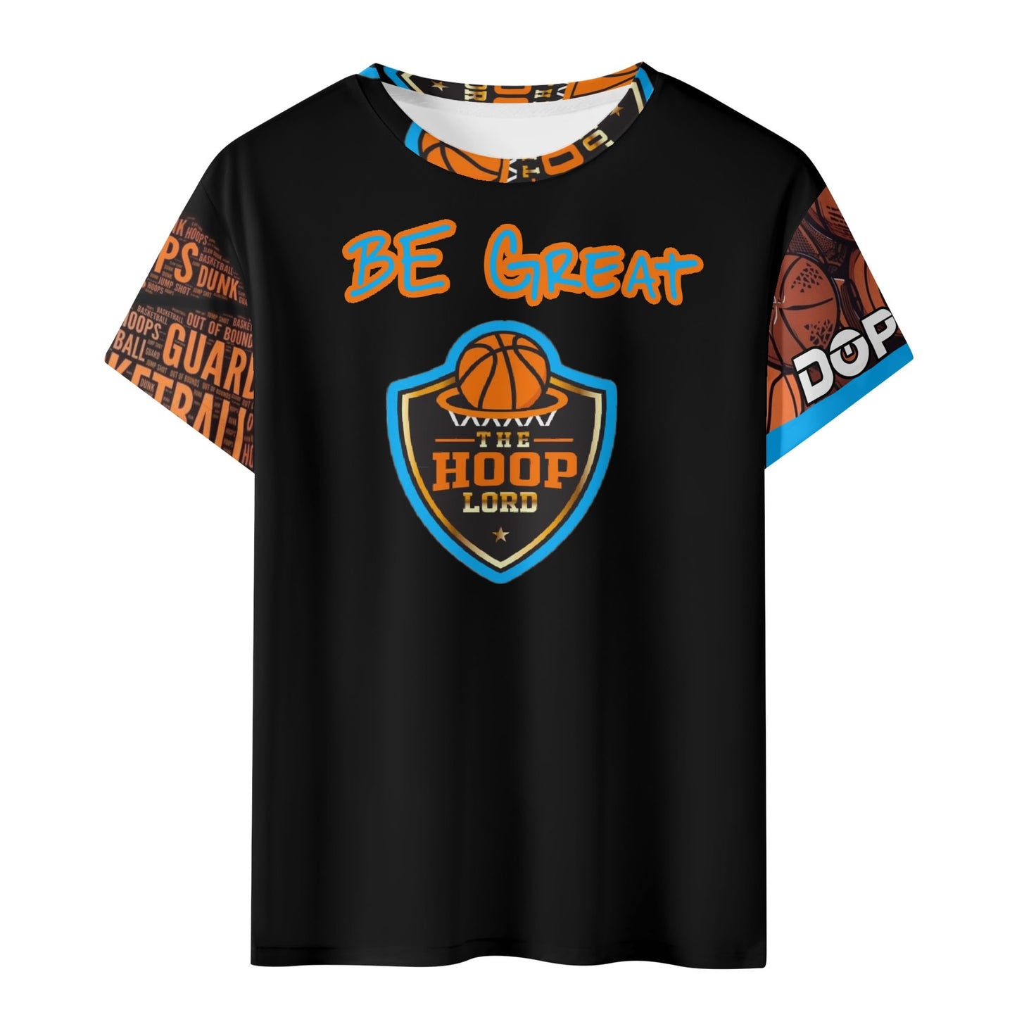 Hoop Lord Jr  Be Great  Kids Short Sleeve T-Shirt
