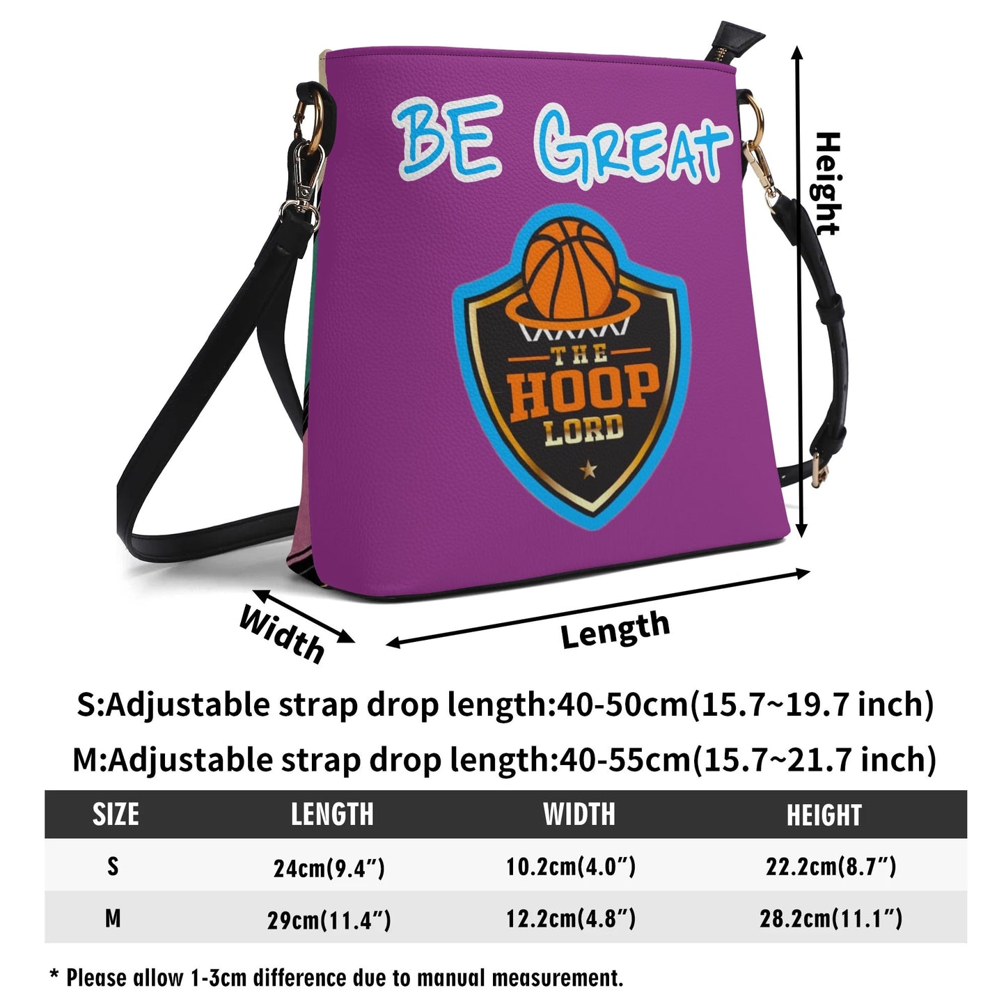 Hoop Lord Jr Womens PU Bucket Bag Shoulder Bag