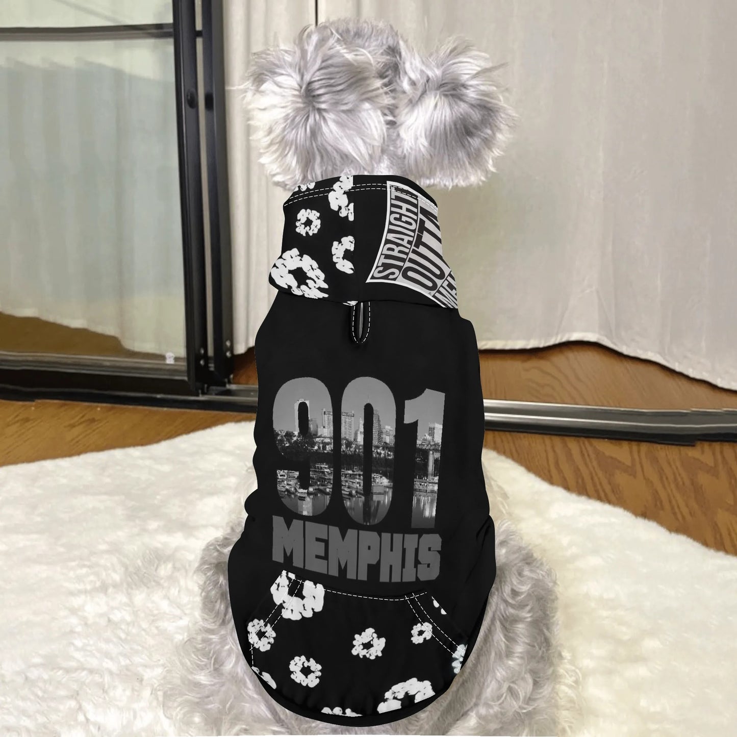 901 Memphis 4 Leg Outfit Pet Pullover Hoodie