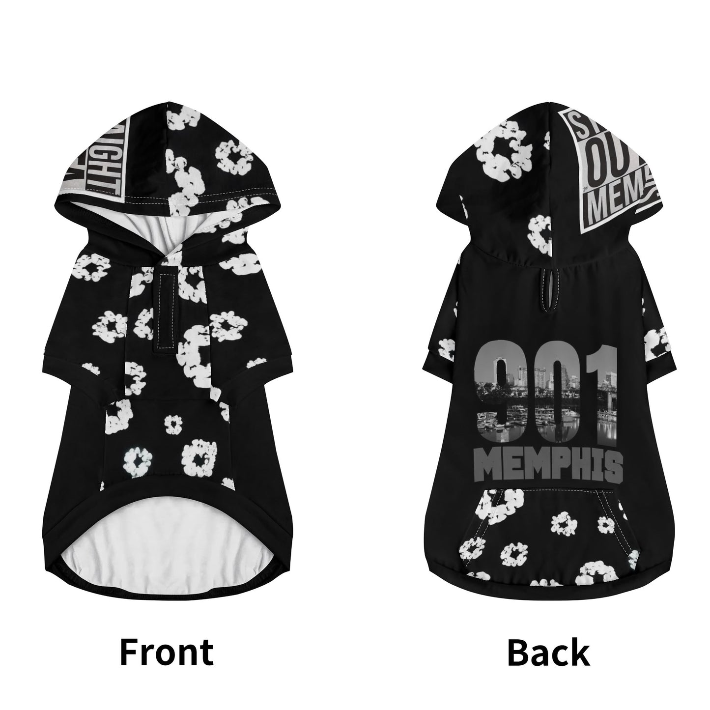 901 Memphis 4 Leg Outfit Pet Pullover Hoodie