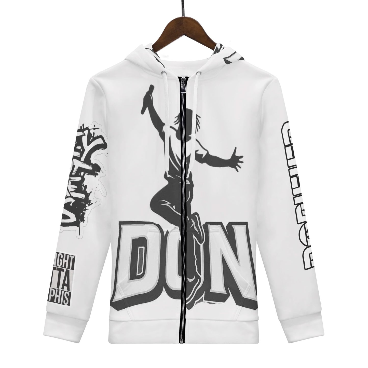 Mens DON They Not Like US Classic Zip Up Hoodie Warm Jacket
