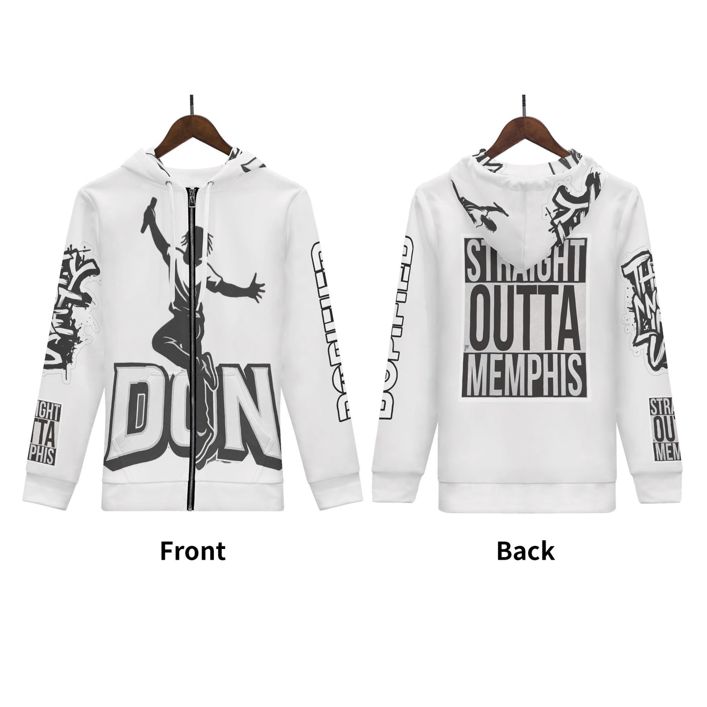 Mens DON They Not Like US Classic Zip Up Hoodie Warm Jacket