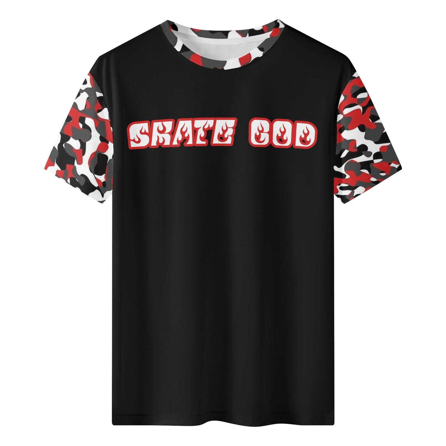 Mens SkateGOD Camo/Wood Floor Classic T-Shirt