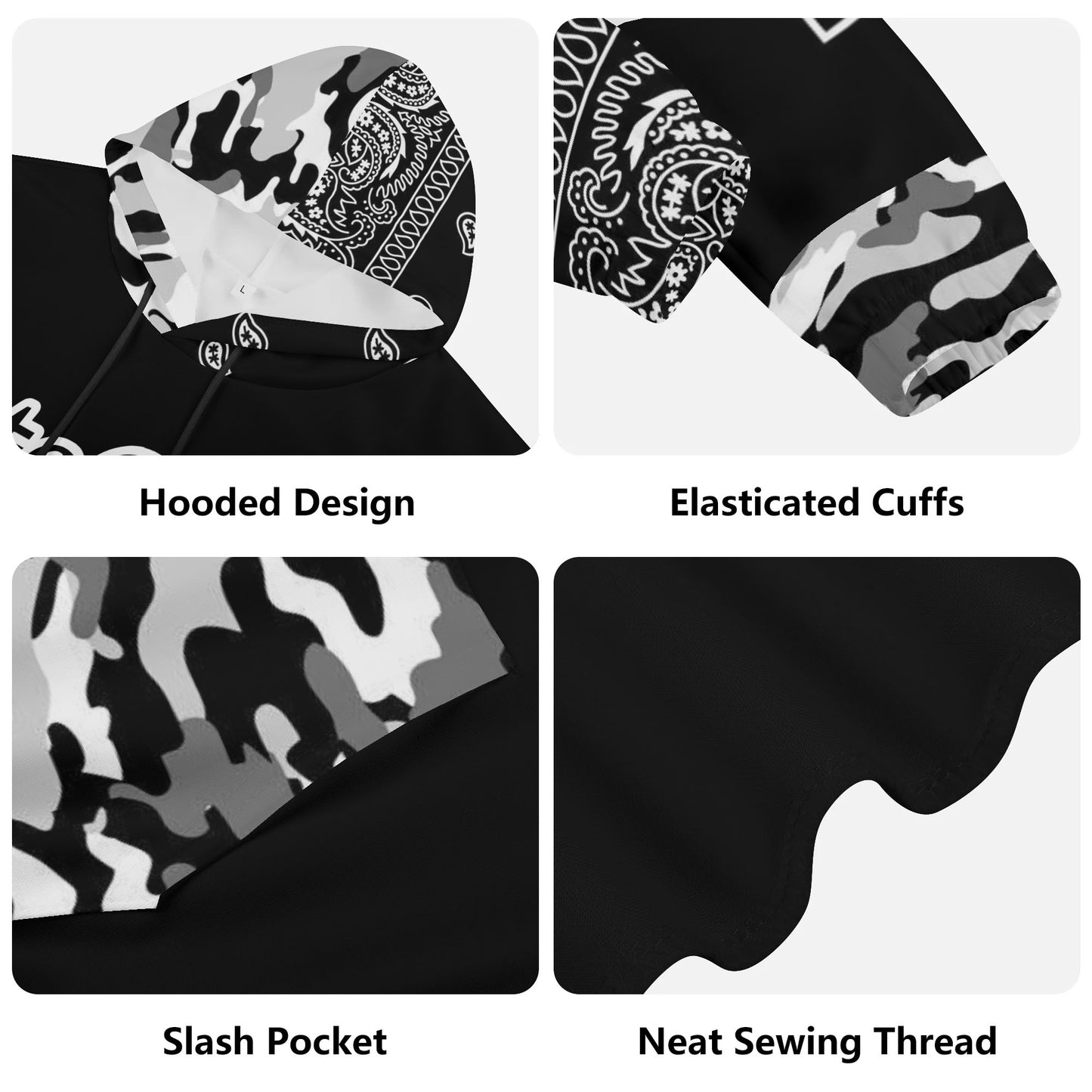 Mens SkateGOD 901 Memphis CamoDanna Lightweight Hoodie