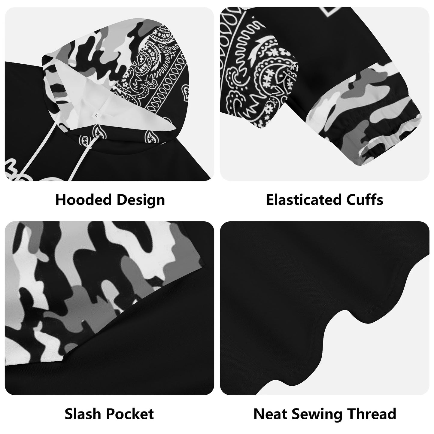 Mens SkateGOD 901 Memphis CamoDanna Lightweight Hoodie