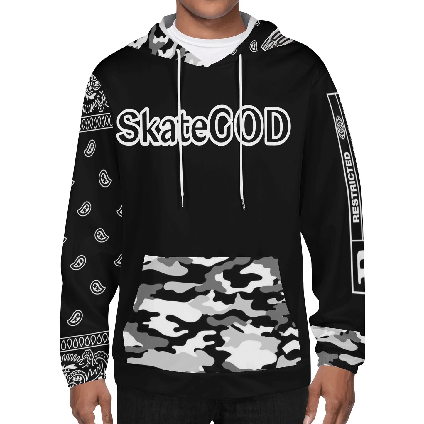 Mens SkateGOD 901 Memphis CamoDanna Lightweight Hoodie
