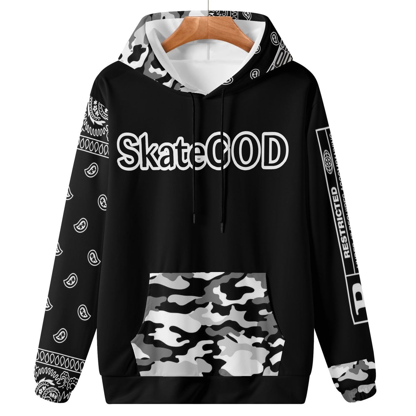 Mens SkateGOD 901 Memphis CamoDanna Lightweight Hoodie