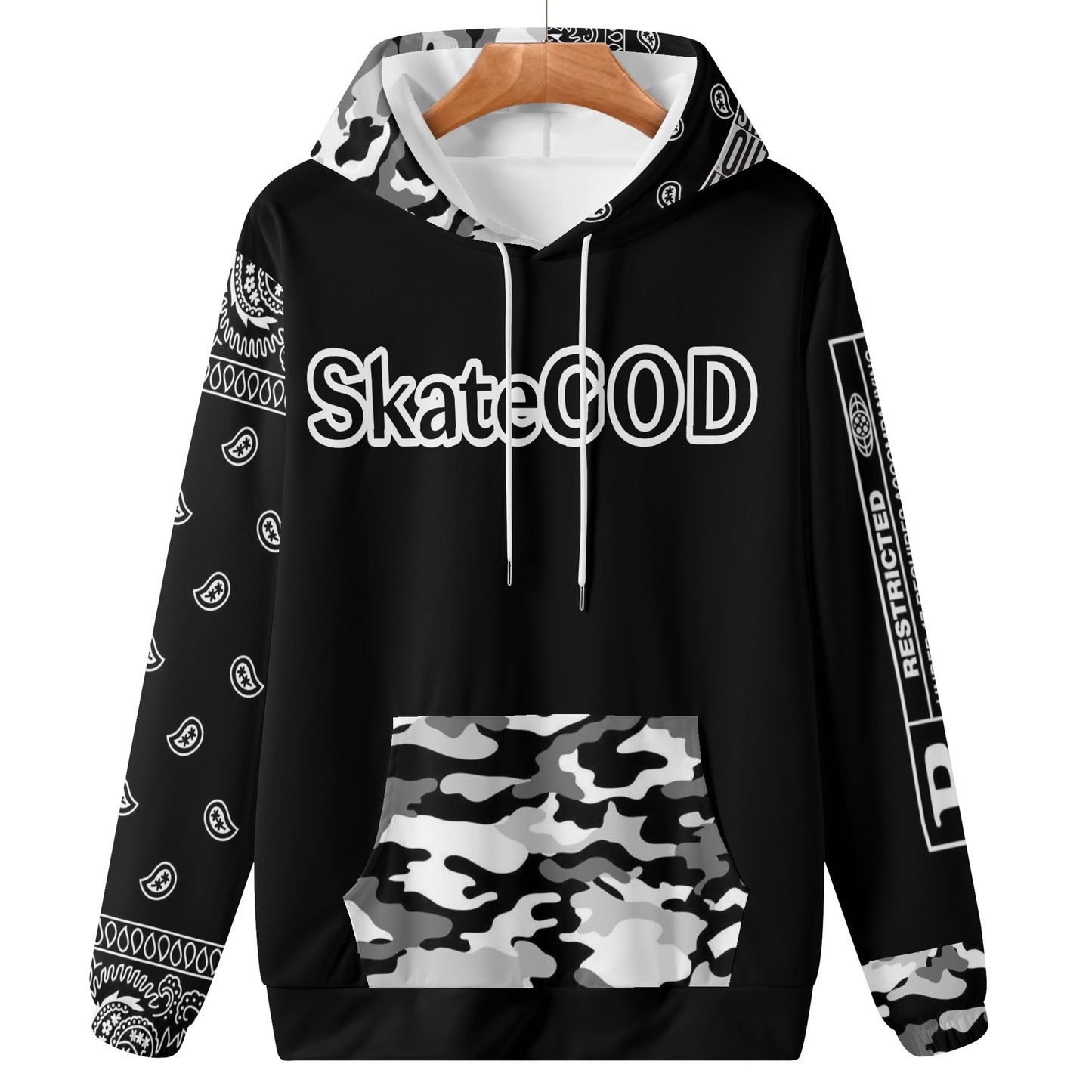 Mens SkateGOD 901 Memphis CamoDanna Lightweight Hoodie