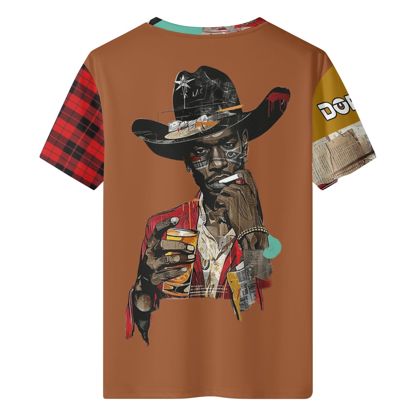 Mens Black Cowboy Classified Classic T-Shirt