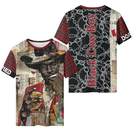 Mens DOPiFiED Black Cowboy 2 Edition Classic T-Shirt