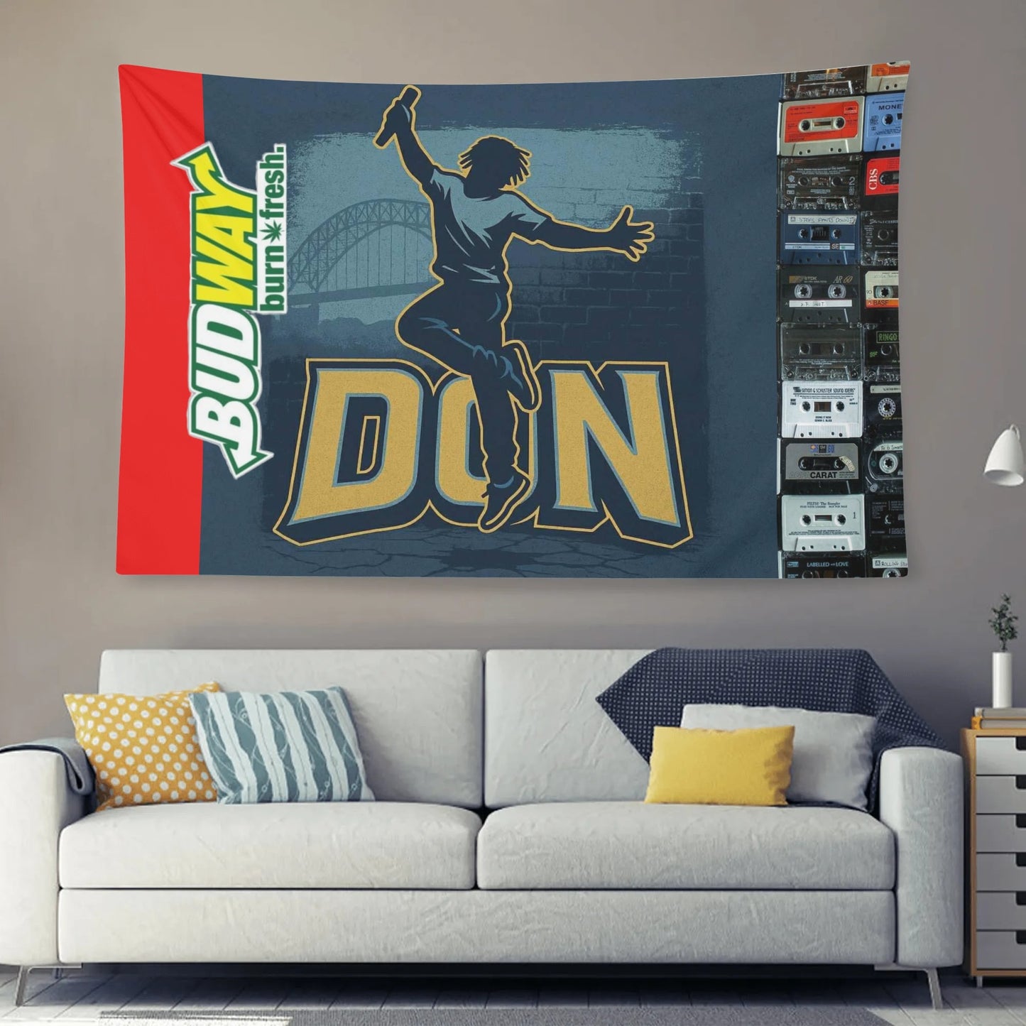 Don Skii Polyester Peach Skin Wall Tapestry 6 Sizes