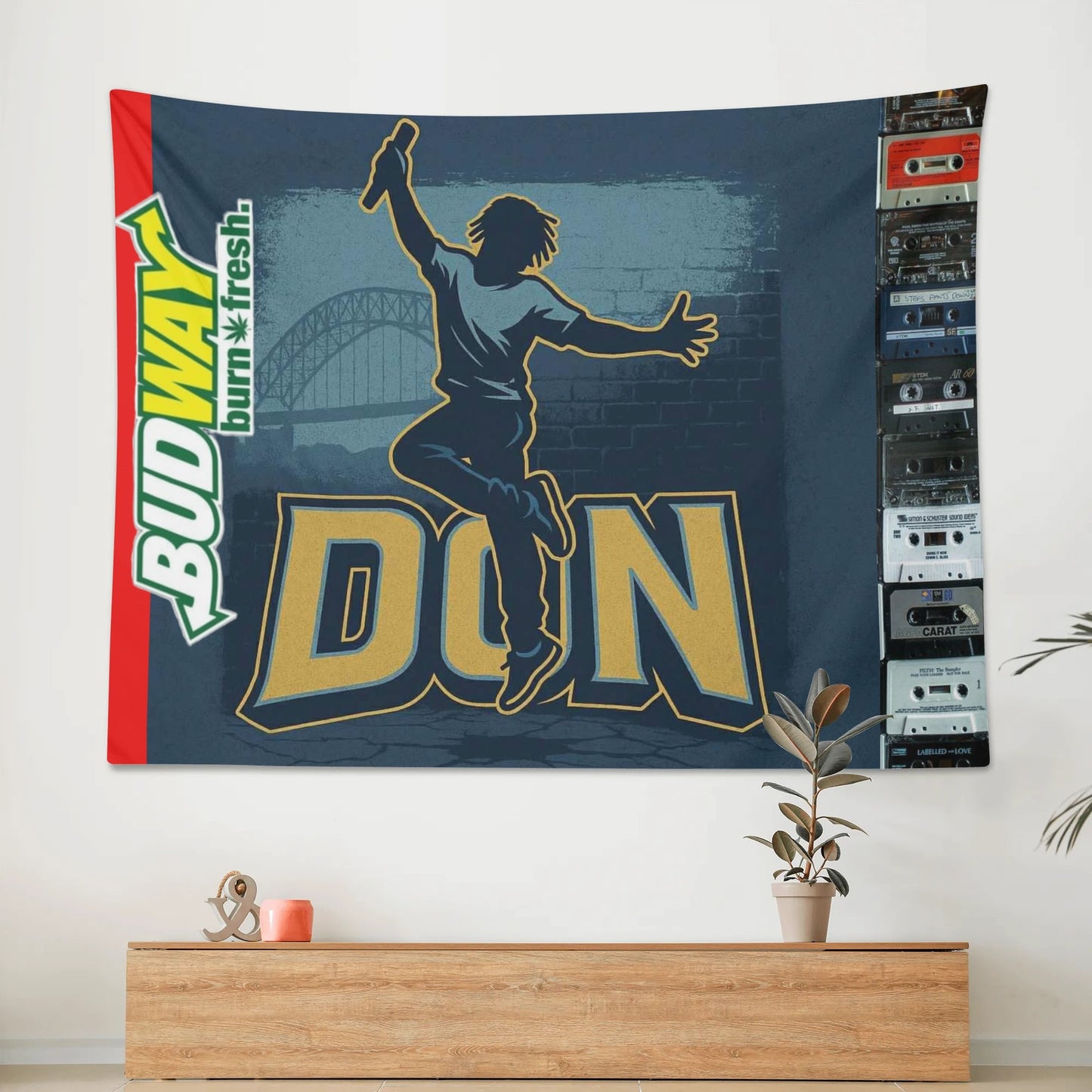 Don Skii Polyester Peach Skin Wall Tapestry 6 Sizes