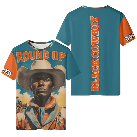Round Up Black Cowboy Classic T-Shirt