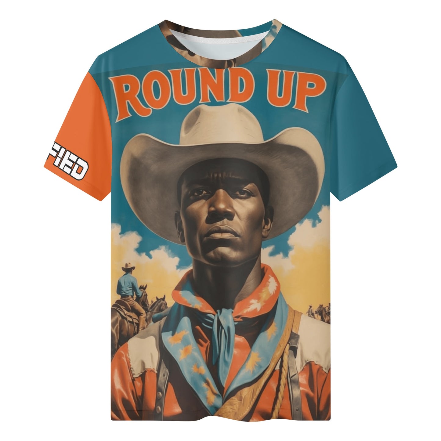 Round Up Black Cowboy Classic T-Shirt