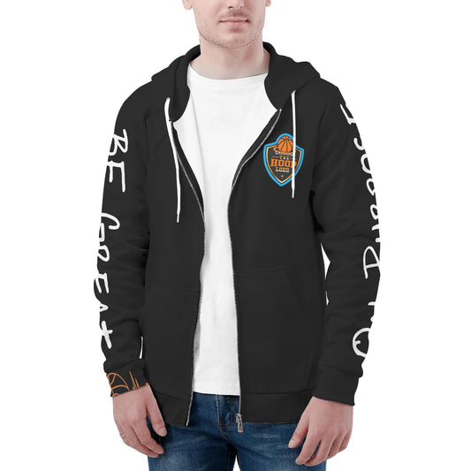 Mens Hoop Lord Be Great On Purpose Classic Zip Up Hoodie Warm Jacket