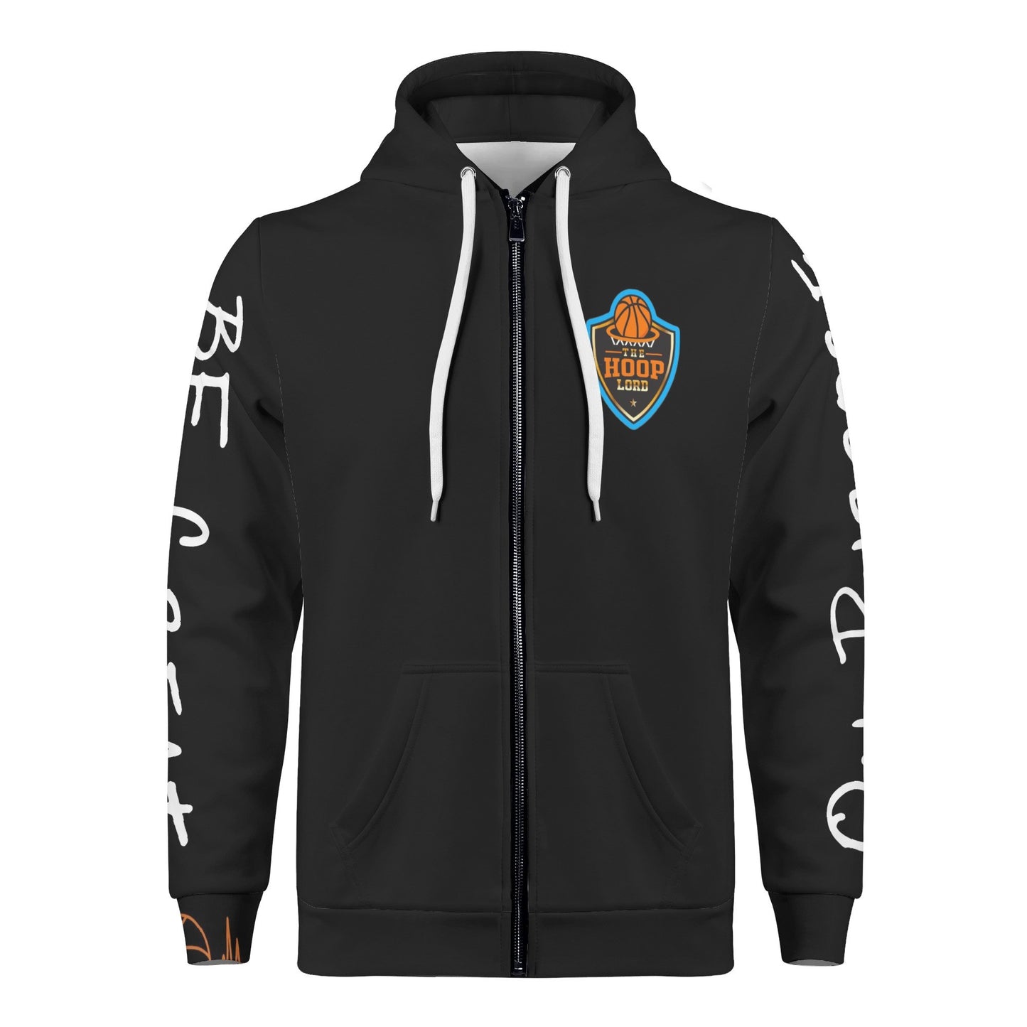 Mens Hoop Lord Be Great On Purpose Classic Zip Up Hoodie Warm Jacket